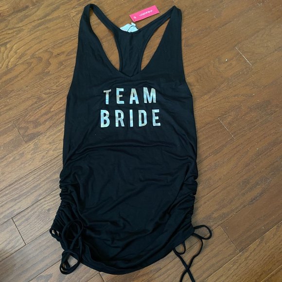 NEW! Xhilaration "Team Bride" Swim Cover Up Dress Top - Picture 2 of 4